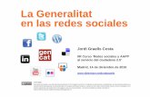 Generalitat en redes sociales