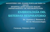 Embriologia Del Sistema Respiratorio