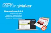 Netex learningMaker | What's New v3.1 [Es]