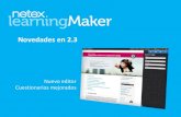 Netex learningMaker | What's New v2.3 [Es]