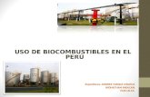 USO DE LOS BIOCOMBUSTIBLES EN EL PERU