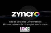 Las Redes Sociales Corporativas según Zyncro en SIMO