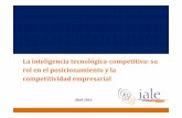 La inteligencia tecnológica-competitiva: su rol en el posicionamiento y la competitividad empresarial