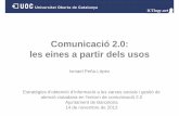 Comunicació 2.0: les eines a partir dels usos