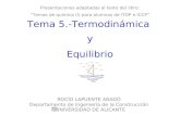 Tema 5.-Termodinámica y Equilibrio
