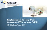 Implantación de help desk basado en itil en una pyme