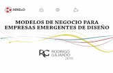 Modelos de Negocio para Empresas emergentes de Diseño | Rodrigo Gajardo | 2010