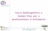 Cerca bibliogràfica a CUIDEN Plus per a professionals de la infermeria