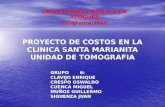 Proyecto de Costos en La Clinica Santa Marianita Unidad de Tomografia