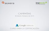 Manual Google Adwords Certificación - Campañas - Octubre 2014.