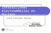 Interacciones electrodebiles por Jose Enrique Amaro