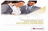 Tríptico Diplomado Internacional en Gestión del Talento Humano