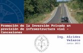 Promoción de la inversión privada en carreteras