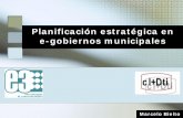 Planificación estratégica del e-gov municipal