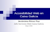 Día W3C Accesibilidad Web en Caixa Galicia - Plan Somos accesibles