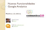 Nuevas funcionalidades de Google Analytics - David Canos