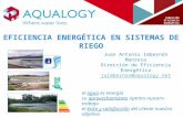 Juan Antonio Imbernón de Aqualogy: "Eficiencia energética en sistemas de riego"