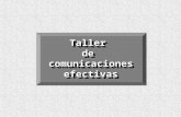Taller De Comunicaciones Efectivas Sesiones 1 Y 2 Mba