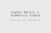 Inglés Básico 1 - Gramatica simple