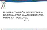 Presentacion Primera sesión ordinaria 2010 de la Comisión Intersectorial Nacional para la Acción contra Minas Antipersonal