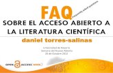 Faq sobre el acceso abierto a la literatura científica