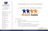 19 Informe de actividades - 7 al 18 de octubre - Brigada Loyola