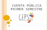 Cuenta pública CEPs - 1er semestre 2014