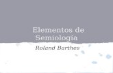 Barthes: Elementos de semiología