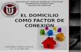 EL DOMICILIO COMO FACTOR DE CONEXION