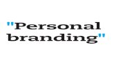 Resumen "Personal Branding"