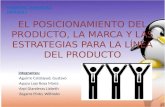 CAP7: EL POSICIONAMIENTO DEL PRODUCTO, LA MARCA Y LAS ESTRATEGIAS PARA LA LÍNEA DEL PRODUCTO