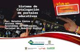 Sistema de catalogación de portales educativos Medellin  Digital P R E S E N T A C I O N