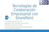 Tecnologías de Colaboración Empresarial con SharePoint