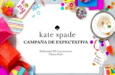 Campaña de Expectativa: KATE SPADE