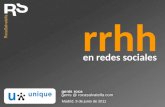 RRHH y redes sociales