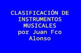 Clasificación de los instrumentos musicales