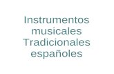 Instrumentos tradicionales españoles