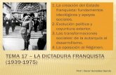 Tema 17 – La dictadura franquista (1939-1975)