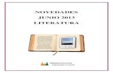 Novedades literarias. biblioteca diputación a coruña. junio 2013