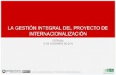 121212 LA GESTIÓN INTEGRAL DEL PROYECTO DE INTERNACIONALIZACIÓN