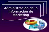 Administracion de la informacion del marketing