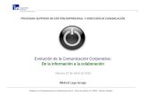 Evolución de la Comunicación Corporativa:Sesión 2