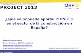 ¿Qué valor puede aportar PRINCE2 en el sector de la construcción en España?
