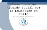 Bases para un acuerdo social por la educación