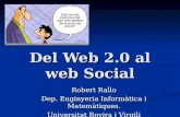 Del Web 2.0 al web social (Robert Rallo)