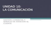 Unidad 10 la comunicacion