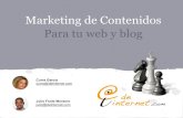 Marketing de Contenidos para tu Web o Blog