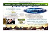 Coaching en Oratoria | Todo Lima y Perú | Empresarios, Ejecutivos, Políticos.