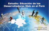 Estudio: Situación de los desarrolladores web en el Perú 2012