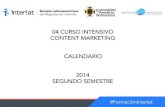 Calendario_04 Curso Intensivo Content Marketing Nicaragua-Semestre 2_2014